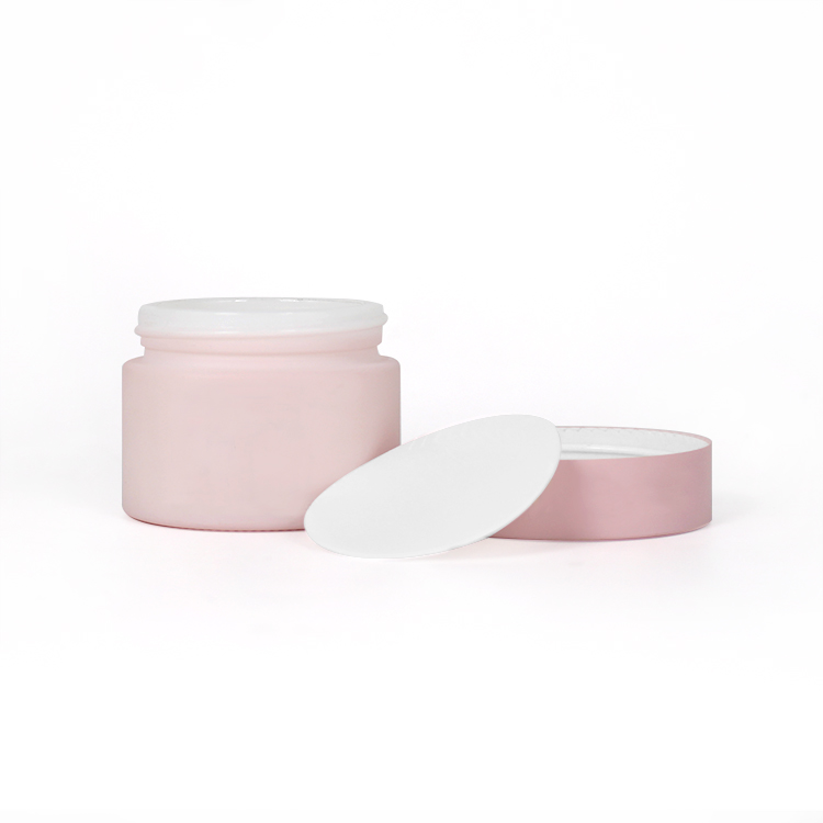 50 g pink cosmetic packaging ceramic cream jar