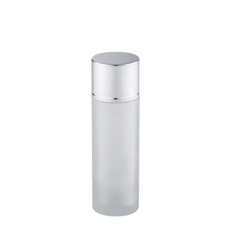 50 ml 100 ml 120 ml straight round frosted glass bottle with stopper and screw cap facial toner bottle