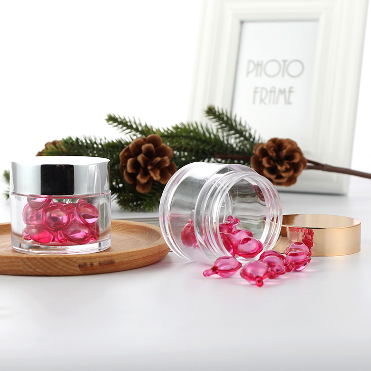 50 ml 60ml skin essenti oil rose gold cream jar