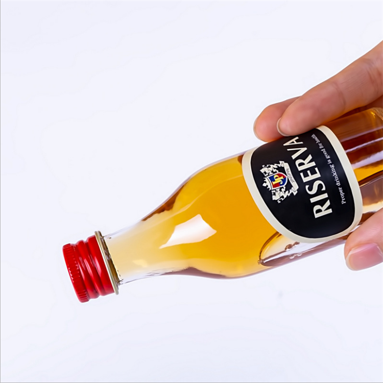 50 ml Mini liquor brandy whisky glass wine bottle with aluminum cap