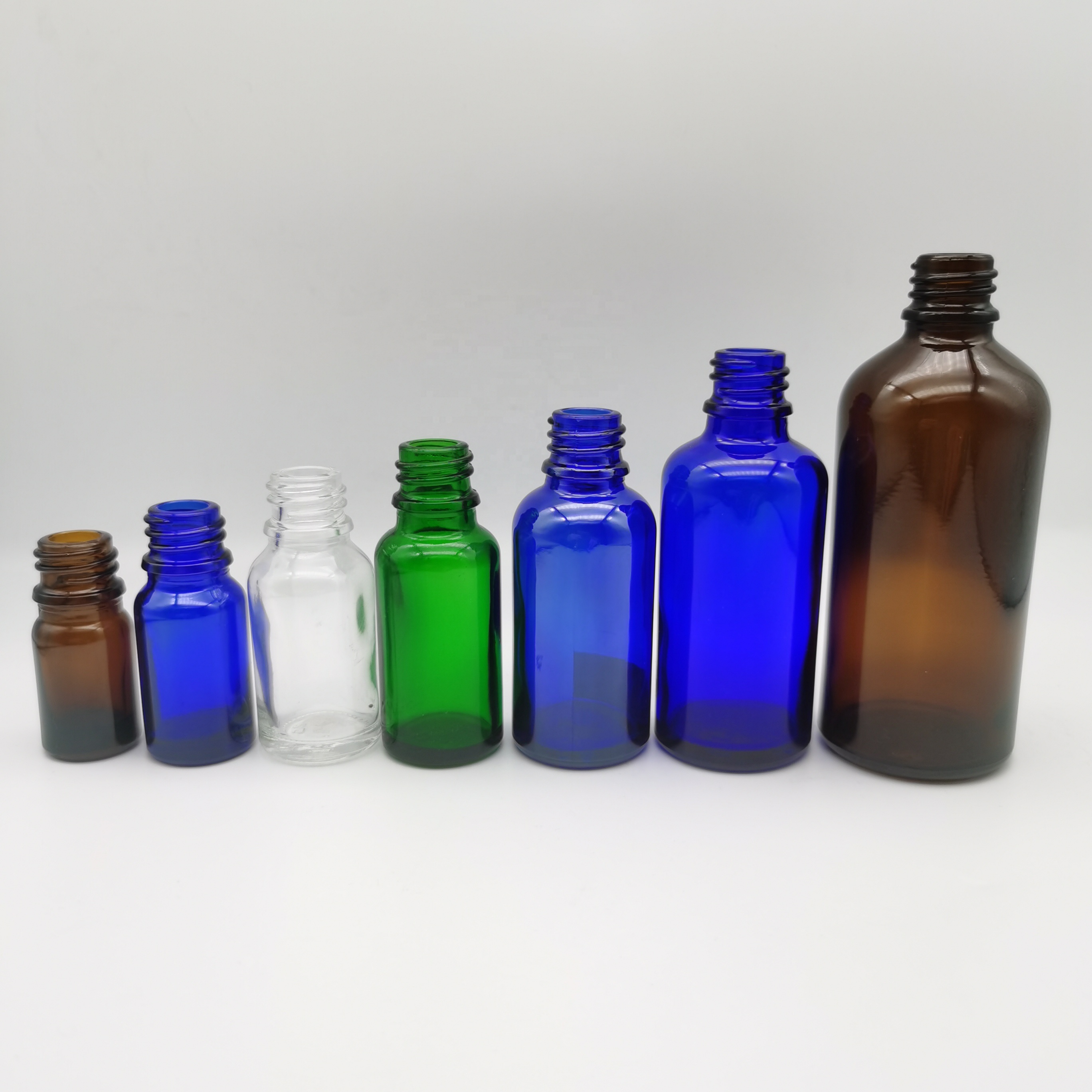 50 ml blue euro glass bottle with tamper evident spray for perfume cosmetic packaging