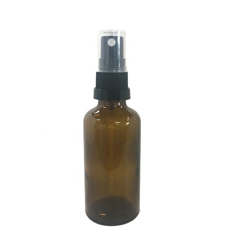 50 ml brown spray perfume glass bottle for perfume cosmetic packaging