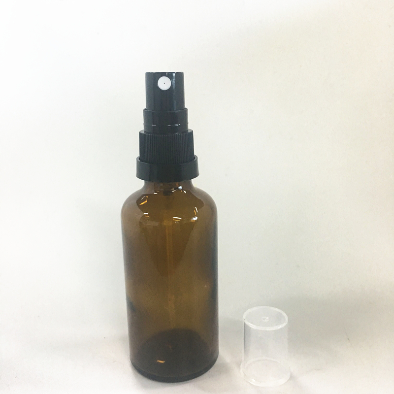 50 ml brown spray perfume glass bottle for perfume cosmetic packaging