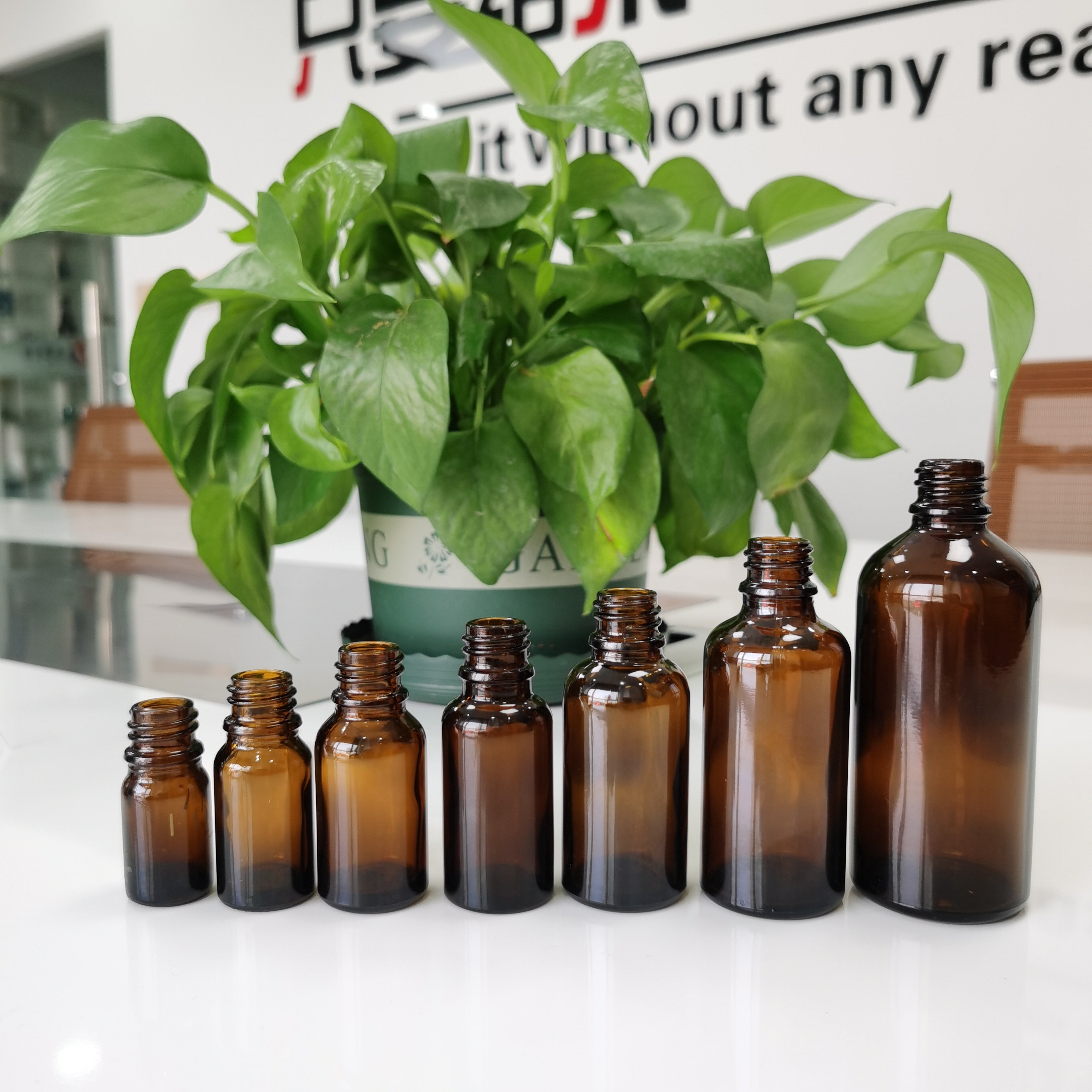 50 ml brown spray perfume glass bottle for perfume cosmetic packaging