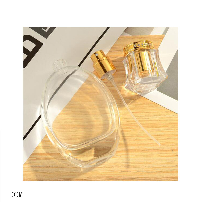 50 ml color perfume dispensing spray new peach glass bottle empty perfume package