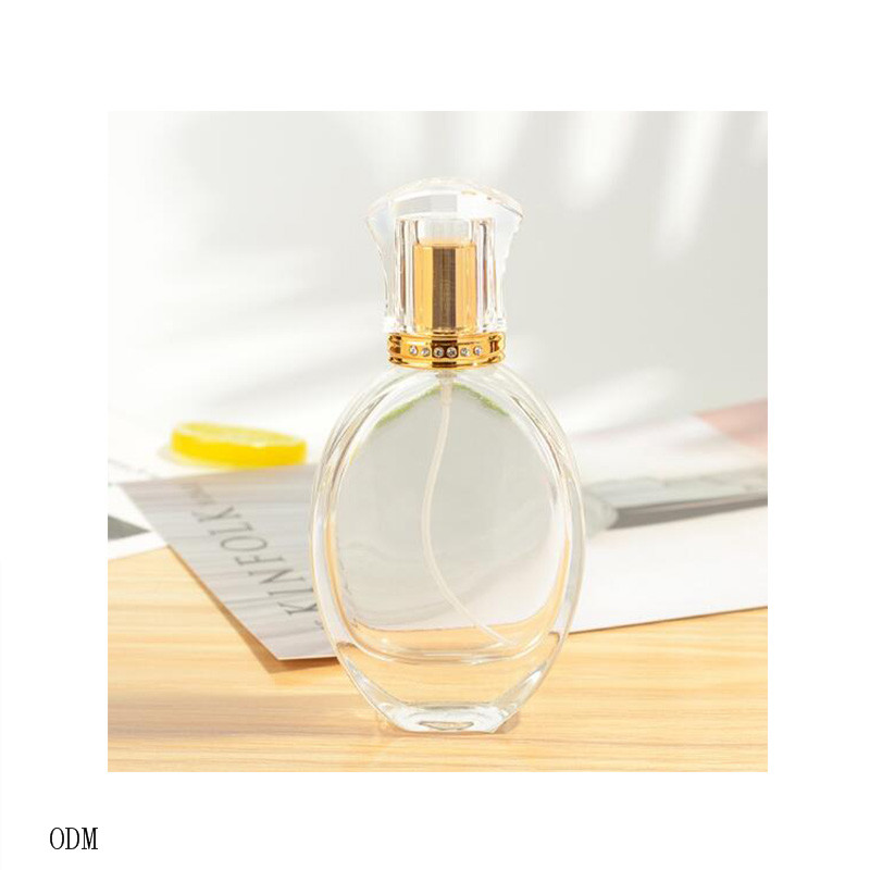 50 ml color perfume dispensing spray new peach glass bottle empty perfume package
