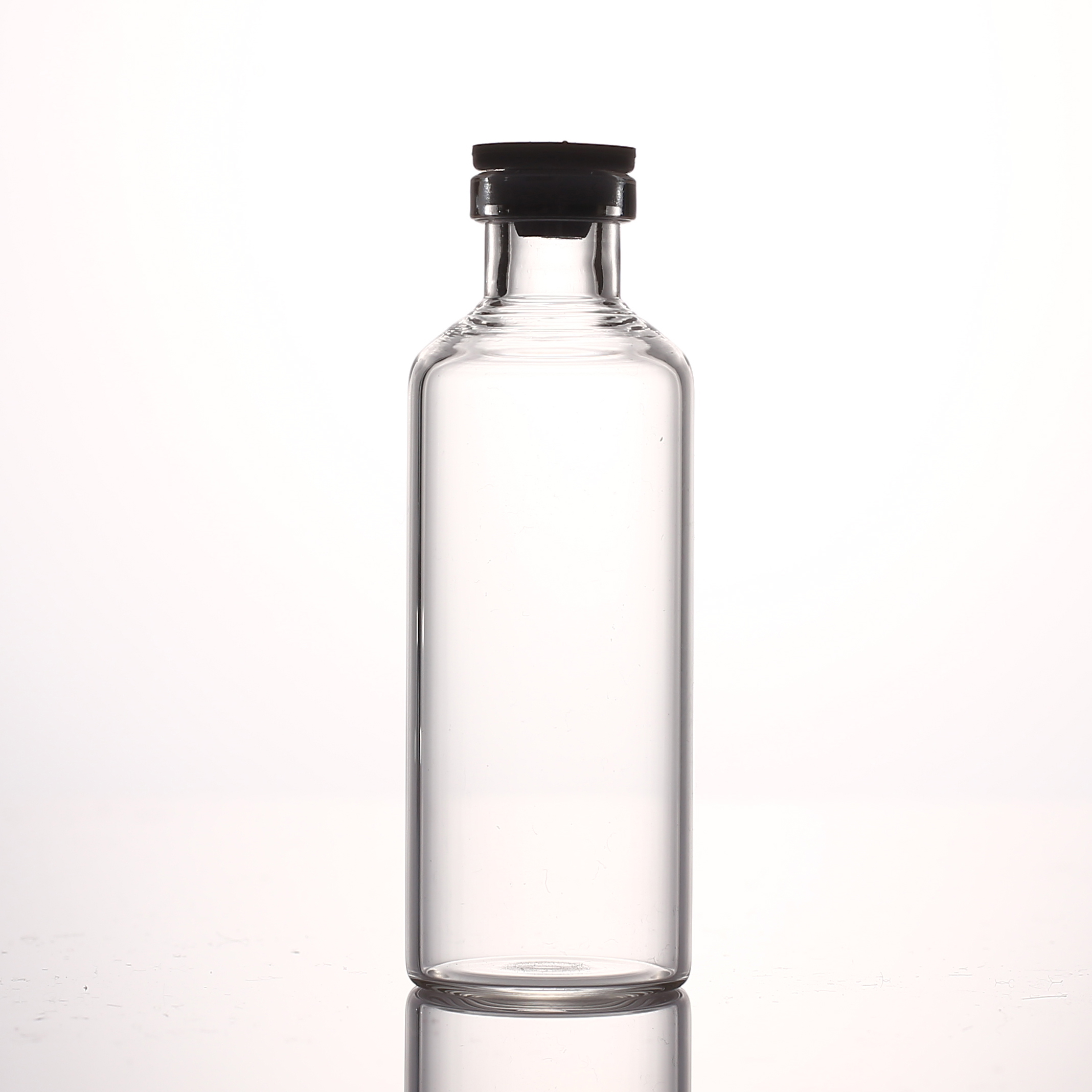 50 ml glass bottles,stock 50g clear blue jar with aluminum cap,free samples