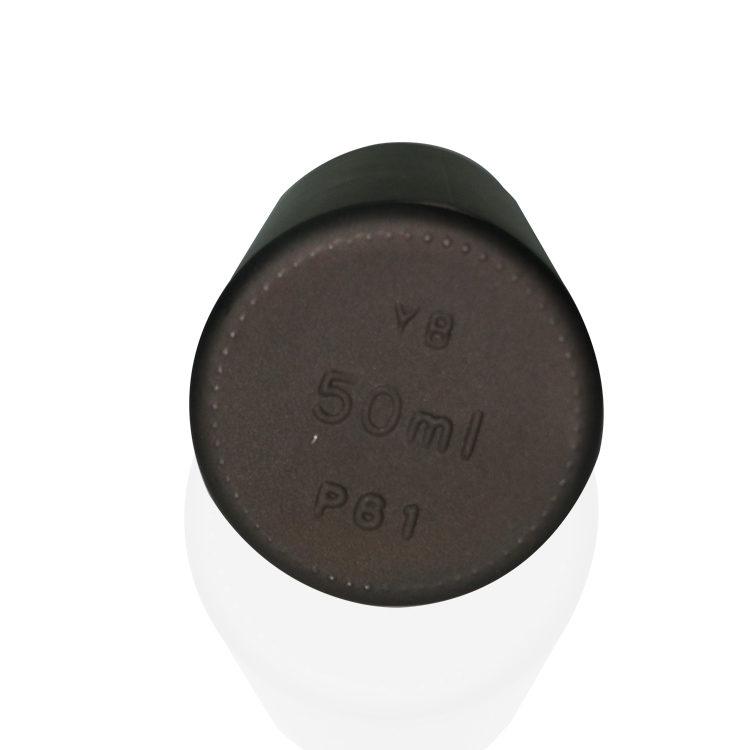 50 ml matt frosted amber brown glass bottles juice golden twist cap