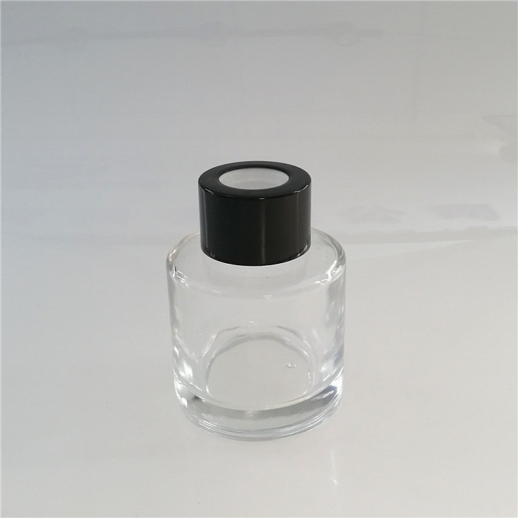 50 ml round car diffuser glass bottle with screw lid in stock