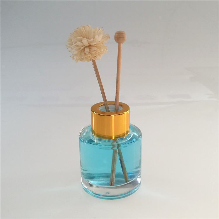 50 ml round car diffuser glass bottle with screw lid in stock