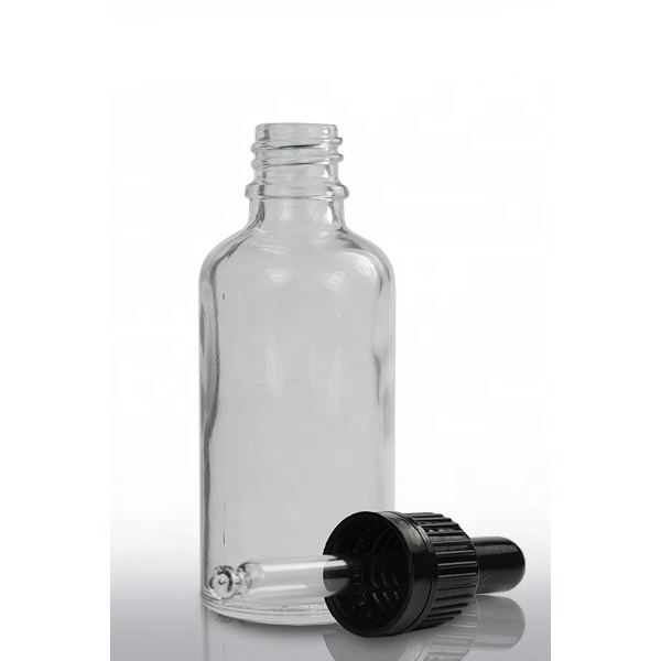 50 ml transparent essential oil sprayer pump glass bottle