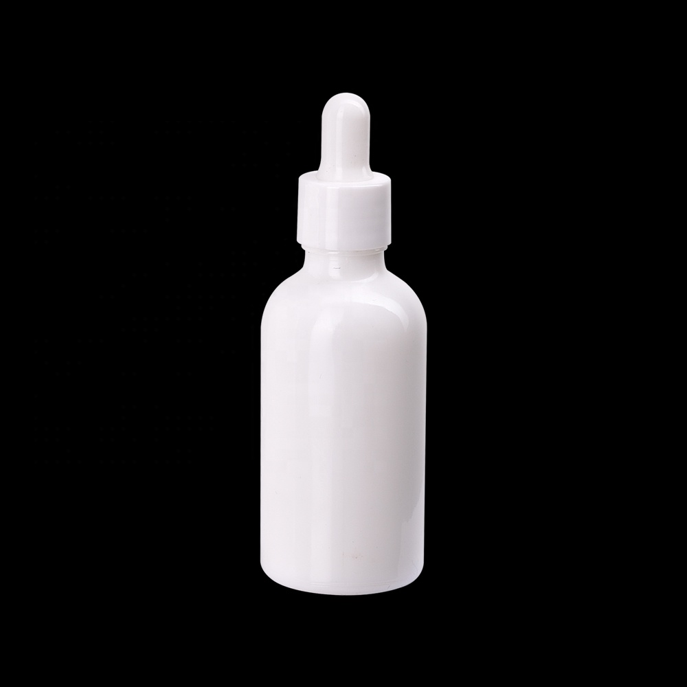 50 ml wood grain glass dropper bottle opal white glass essential oil bottle