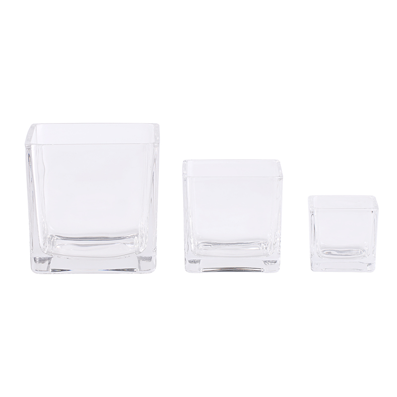 500 ml 250 ml 120 ml 69 ml square glass candle jar for candle making