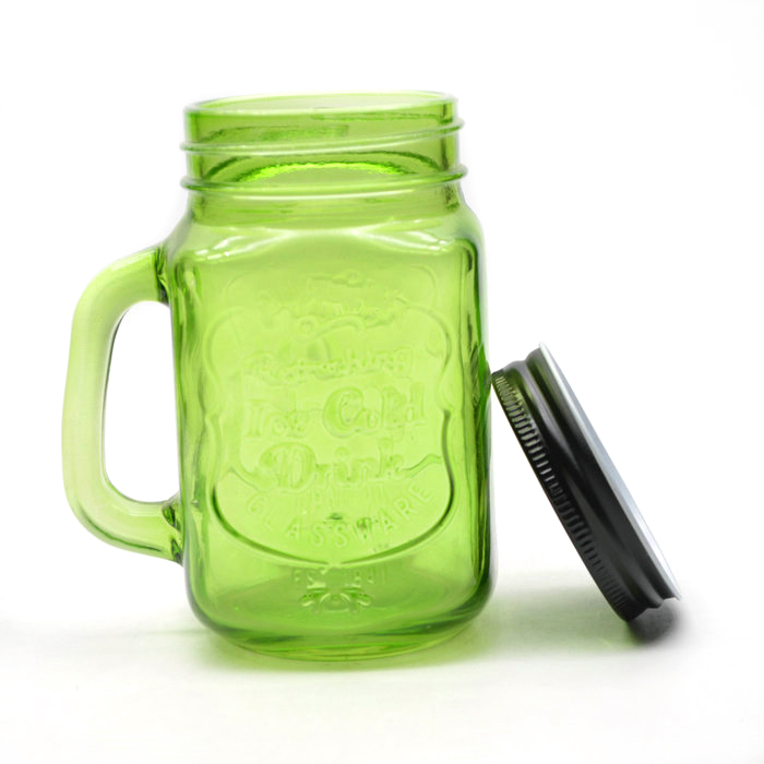 500 ml Home Old Fashioned Mason Jar Mugs with Handles