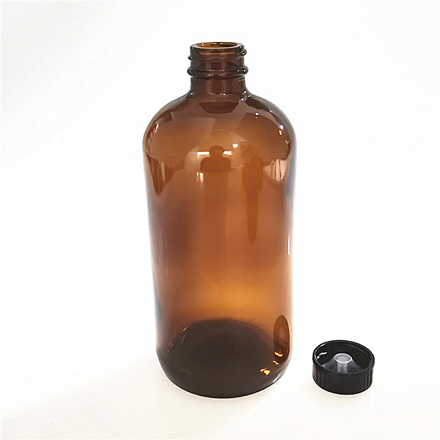 500 ml amber body lotion squeeze glass packaging bottle with mist spray and trigger