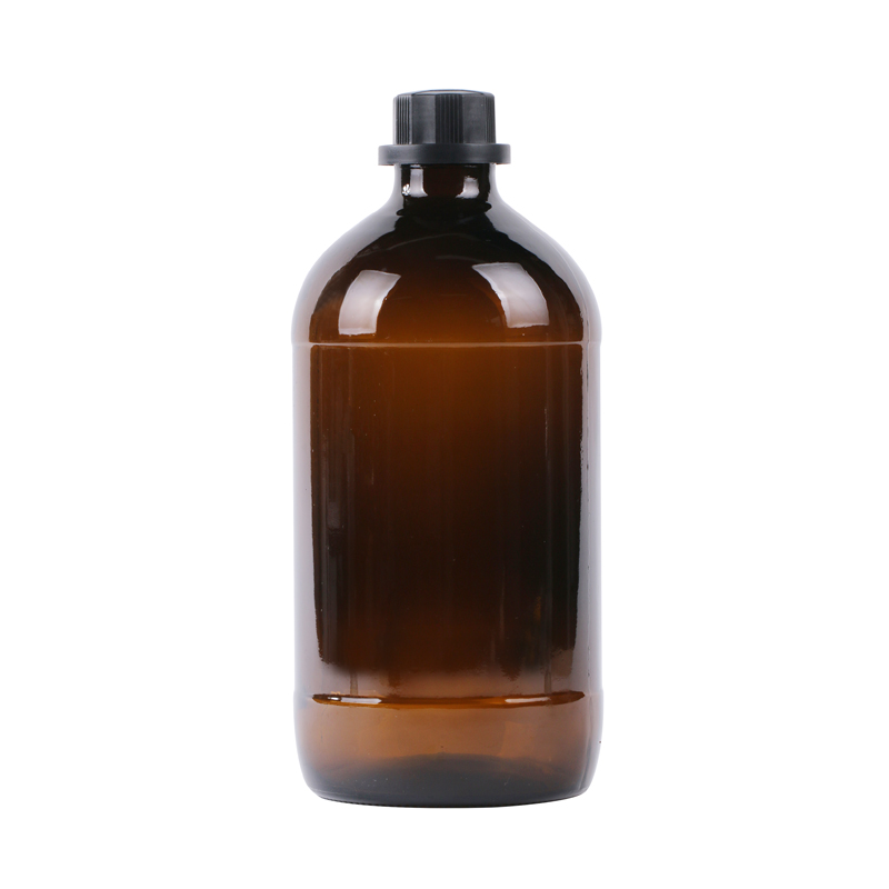 500 ml amber brown round reagent bottle with screw cap for pharmacy pill liquid ethyl alcohol