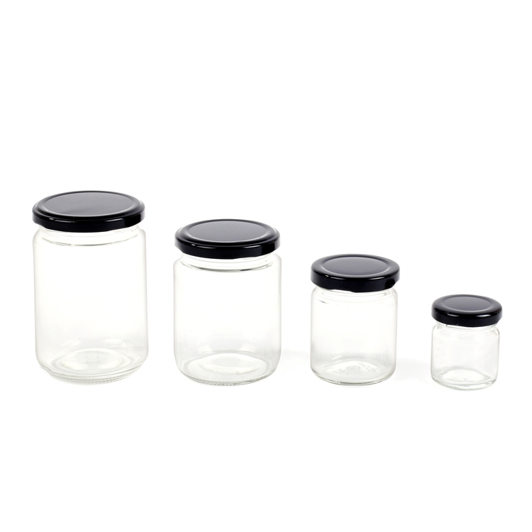 500 ml glass jar and bottles with screw cap lids for honey