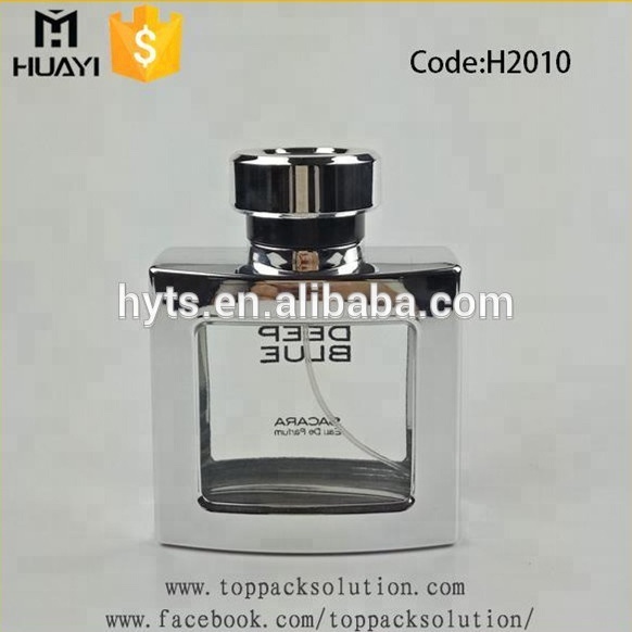 5000pcs Stock 100ml Silver glass perfume bottle china
