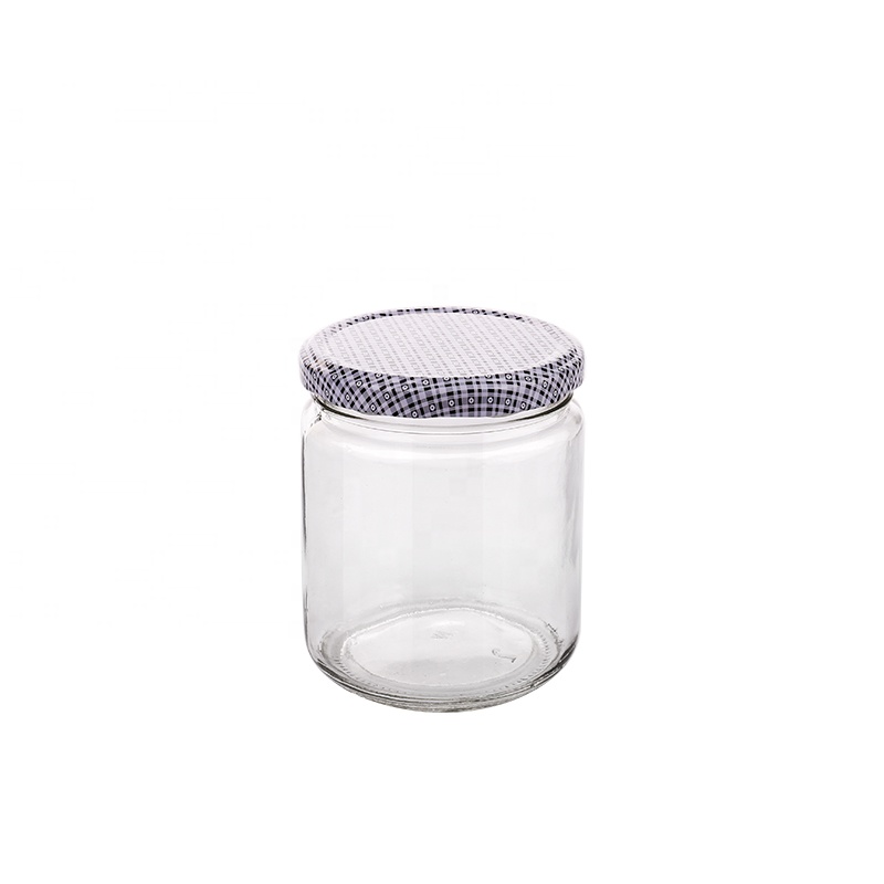 500ML 650ML 750ML 800ML 1000ML Multi Sizes Glass Canister Transparent Glass Storage Jar Bottle with Metal Lid