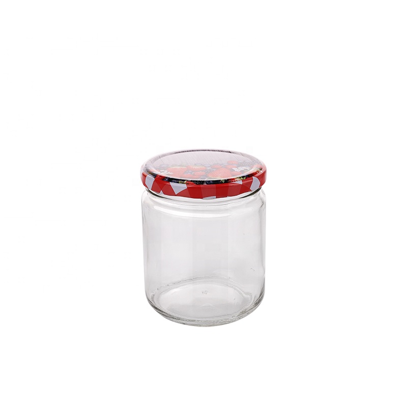 500ML 650ML 750ML 800ML 1000ML Multi Sizes Glass Canister Transparent Glass Storage Jar Bottle with Metal Lid