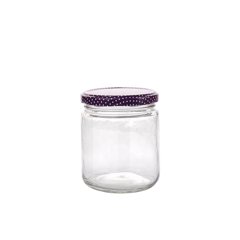 500ML 650ML 750ML 800ML 1000ML Multi Sizes Glass Canister Transparent Glass Storage Jar Bottle with Metal Lid