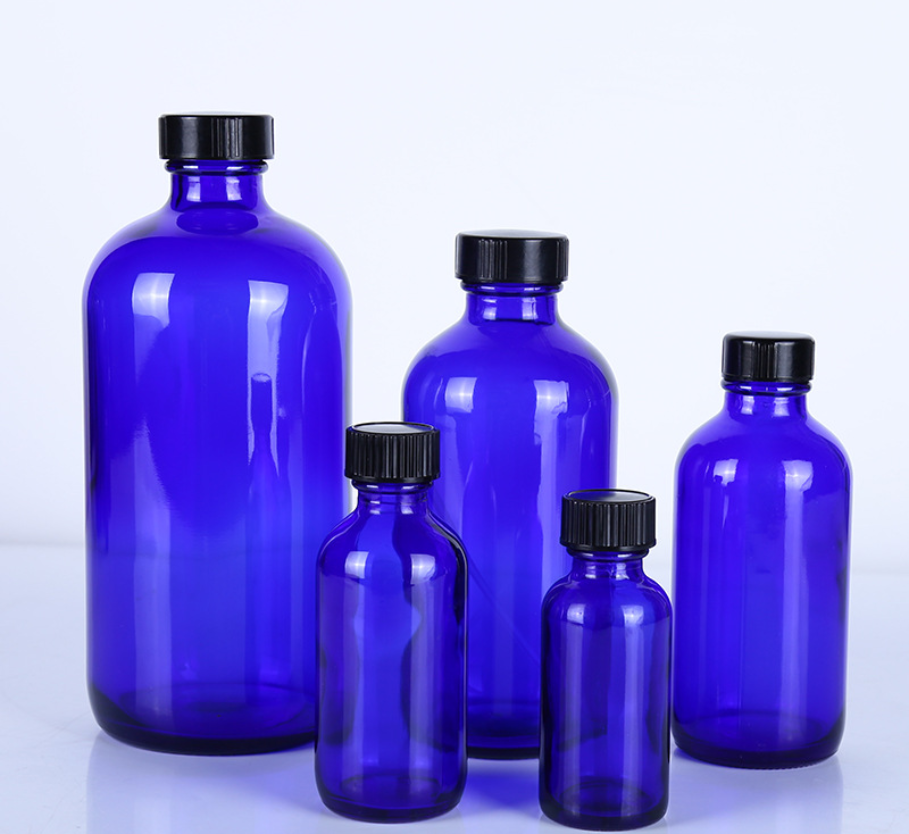 500ML Large Refillable 16 OZ Amber Glass Spray Bottle For Cleaning, Essential Oil Bottle With Black Trigger Spray Top