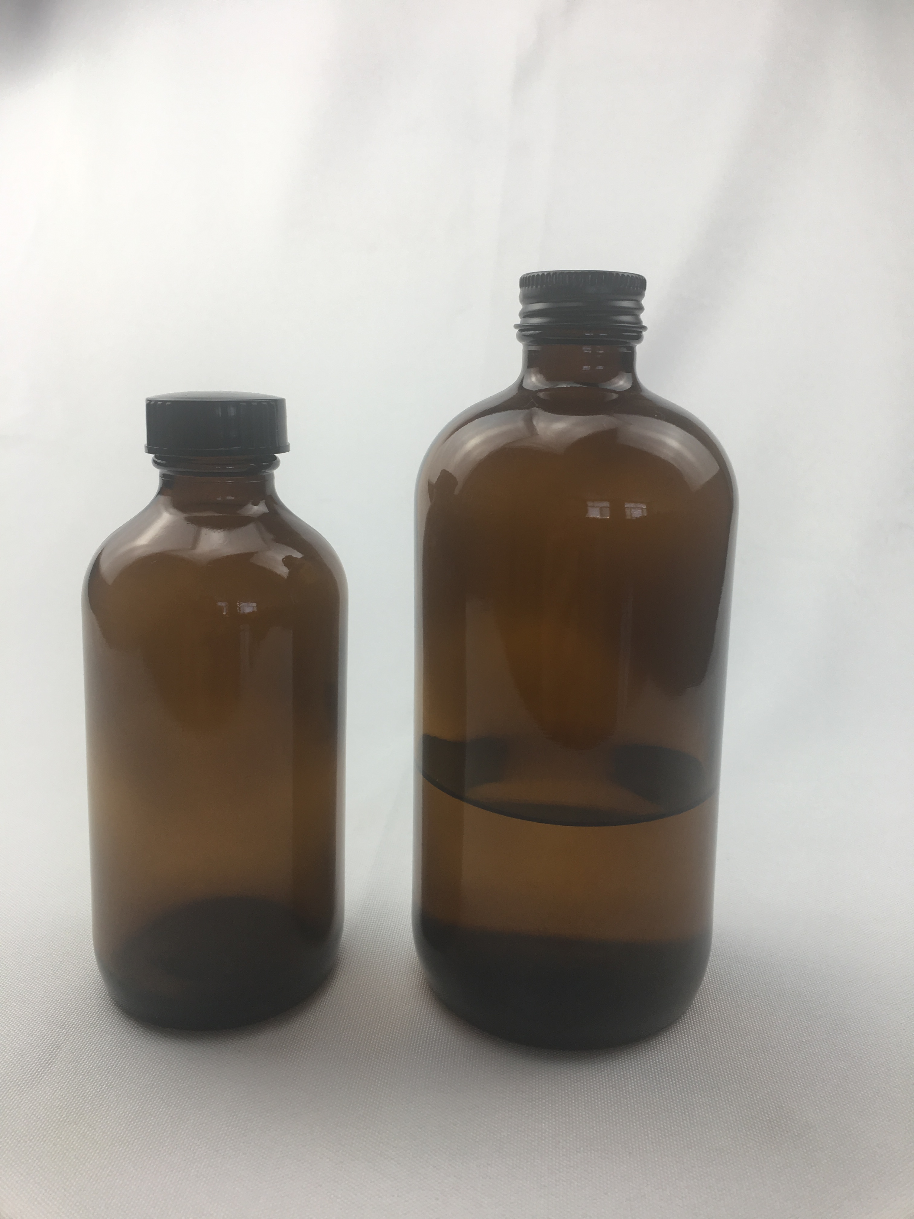 500ML Large Refillable Amber Glass Spray Bottle With Black Trigger Spray Top