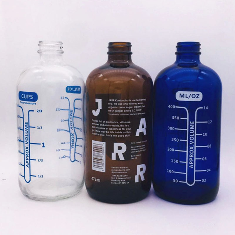 500ML Refillable 16 OZ Amber Spray Glass Bottle For Essential Oil Bottle Black Trigger Spray Top