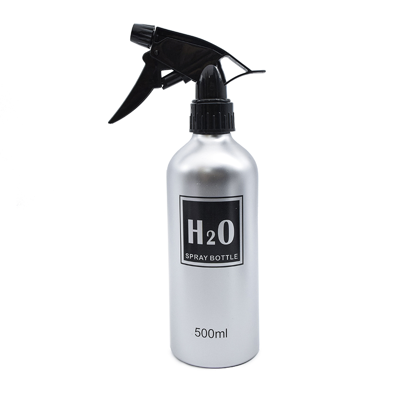 500ML Trigger Hair Salon Fine Mist Sprayer Reusable Hair Spray Bottle For Barber Aluminium bottle