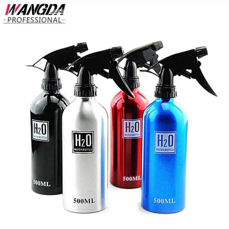 500ML hot aluminum salon mist spray bottle barber with reusable hair bottle