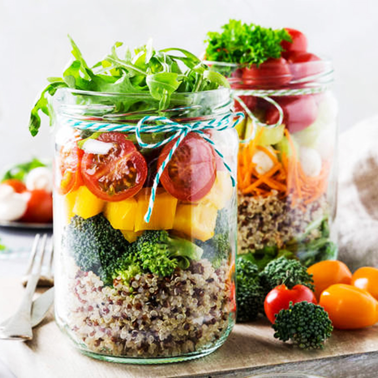 500Ml 1000Ml Mason Jar Glass Food Container Kitchen Storage Jar Factory Direct Sale