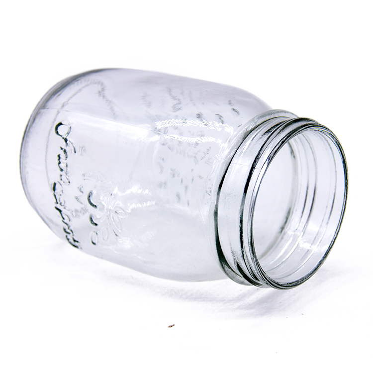 500Ml Glass Mason Jar Jam Canning Jar With Metal Lid