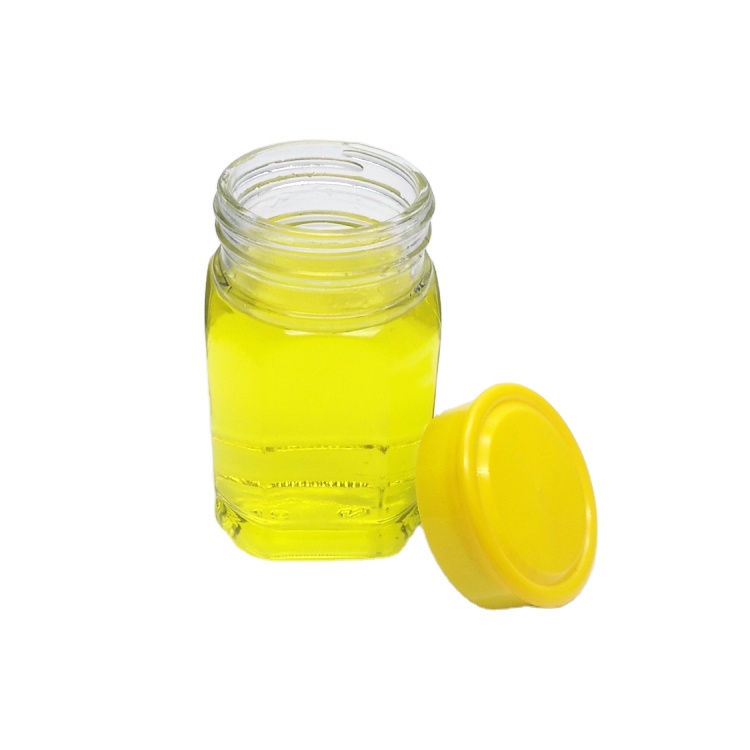 500g 1000g clear glass honey jar with plastic cap