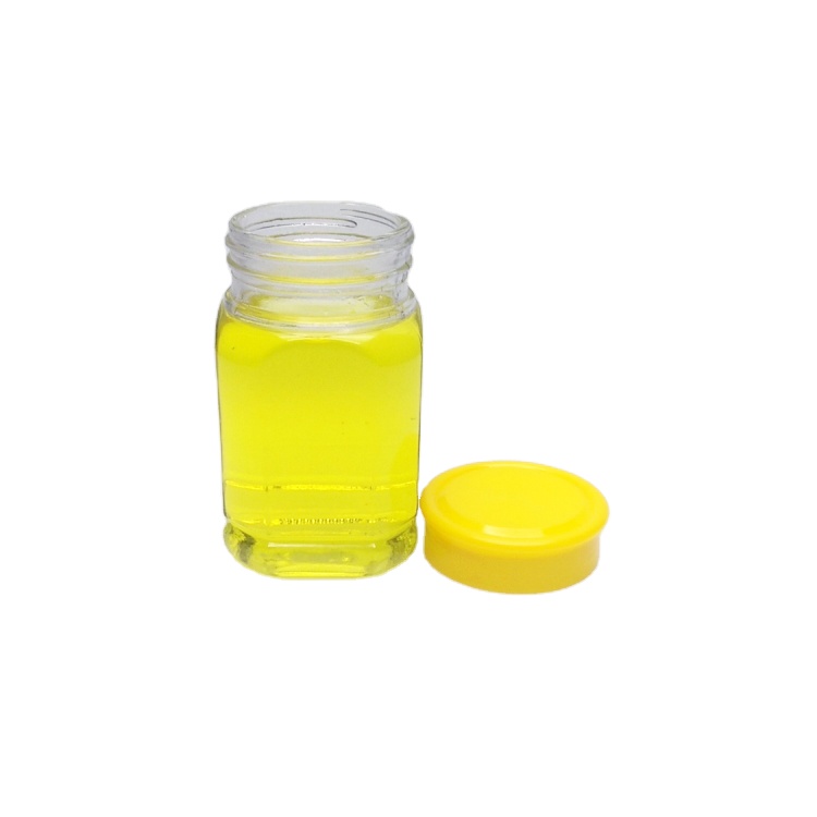 500g 1000g clear glass honey jar with plastic cap