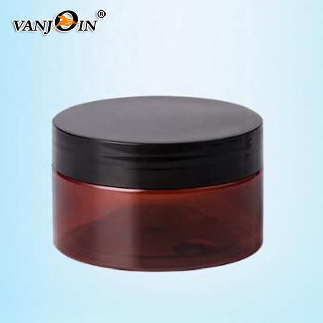 500g Amber Pet Plastic Cosmetic Shampoo Cream Packaging Jar