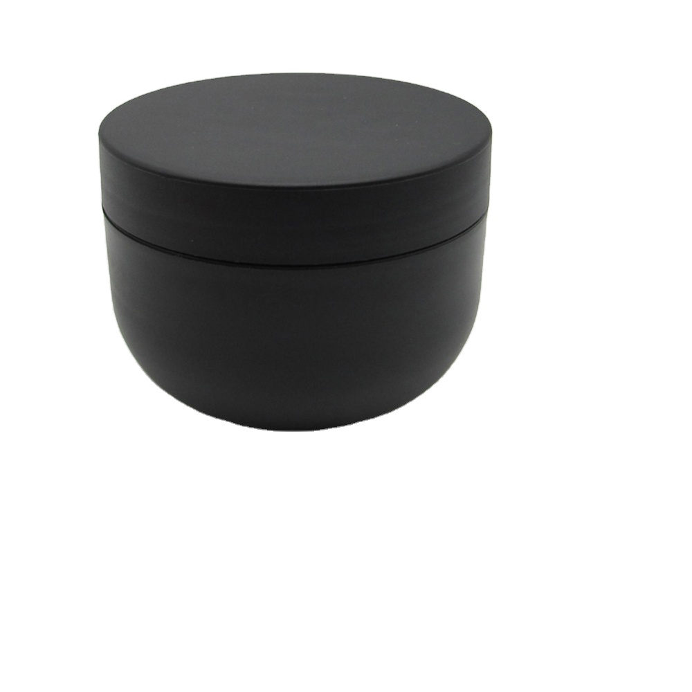 500g Black Bowl Shape Plastic Cosmetic Cream Jar Container