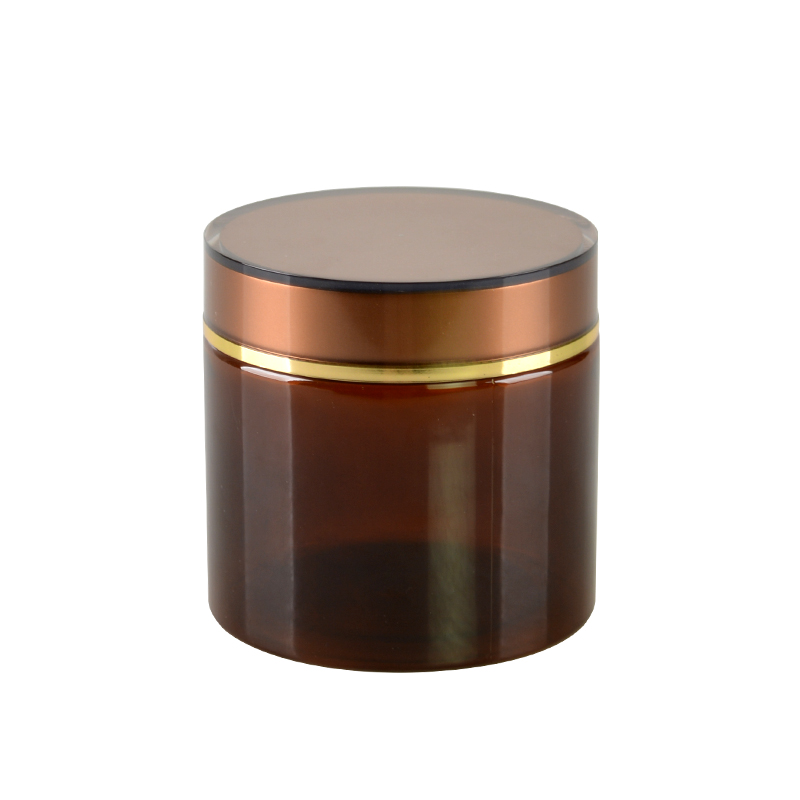 500g Large capacity thick wall PET plastic cosmetic cream jar