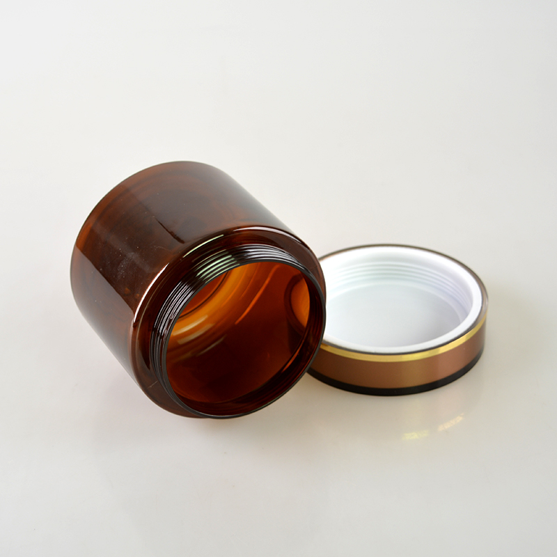 500g Large capacity thick wall PET plastic cosmetic cream jar
