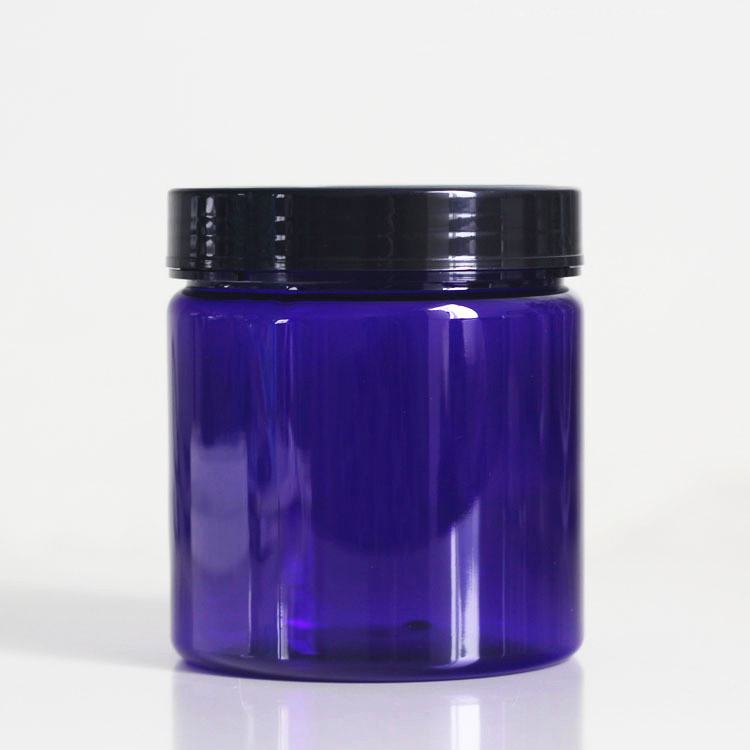 500g PET Straight Sided Plastic Cosmetic Jars
