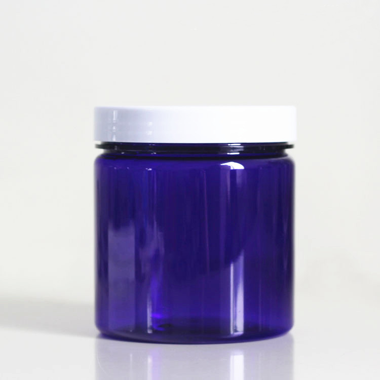 500g PET Straight Sided Plastic Cosmetic Jars