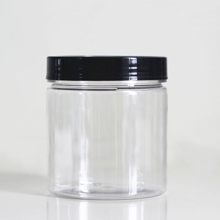 500g PET Straight Sided Plastic Cosmetic Jars