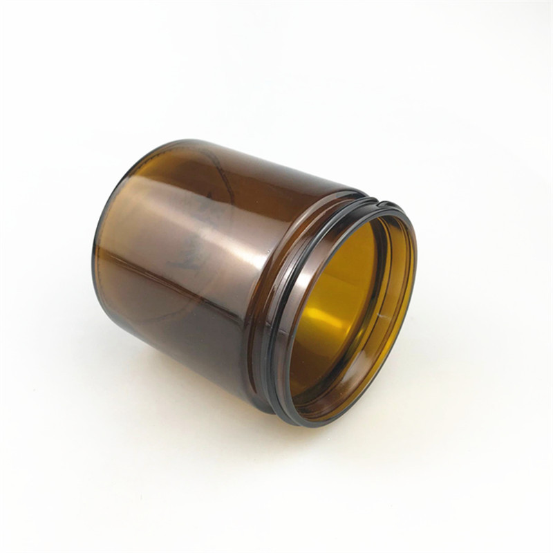 500g empty amber glass jar scented candle amber candle jars with lids