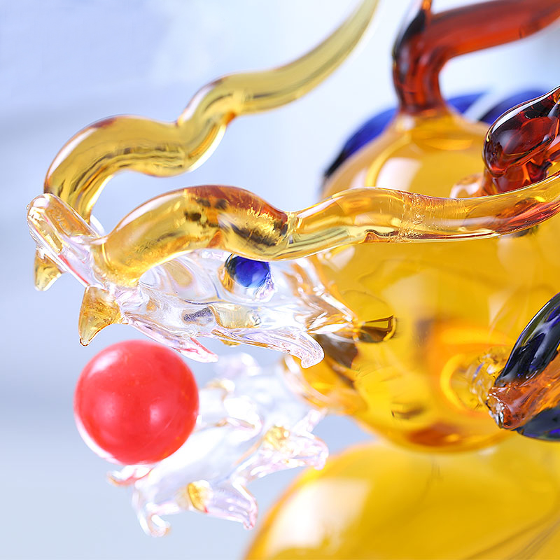 500ml 1000ml 1500ml 2500ml Handblown Borosilicate Dragon Shaped Clear Glass Decanter Dragon Animal Shaped Glass Wine Bottle