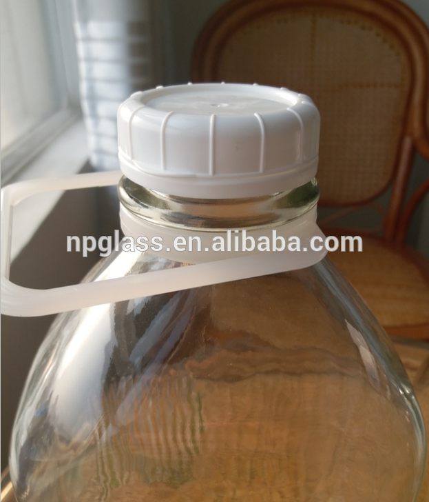 500ml 1000ml 2000ml clear embossed glass milk bottles