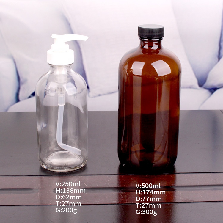 500ml 1000ml clear Empty Glass Spray Bottles with Trigger Sprayer pump