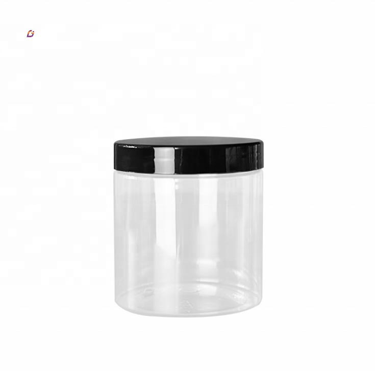 500ml 120g container for cream cosmetic packaging aluminum cover plastic jars with screw top lids