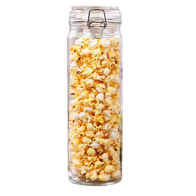 500ml 16oz Clear Straight Sided Glass Storage Jar Large Wide Mouth Glass Jar For Storage With Metal Lid Spice Jar Glass Storage