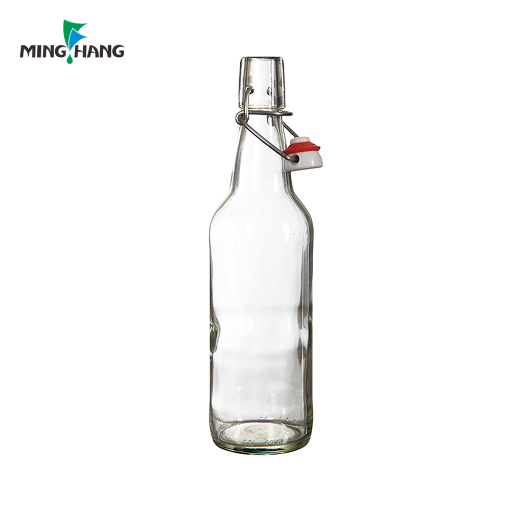 500ml 16oz Flip Top Home Brewing Kombucha Beer Glass Bottle For Beverage With Swing Top Caps