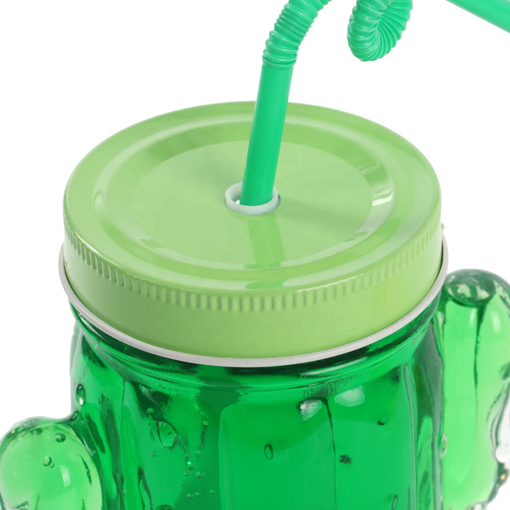 500ml 16oz empty cheap glass mason drinking jars with handle