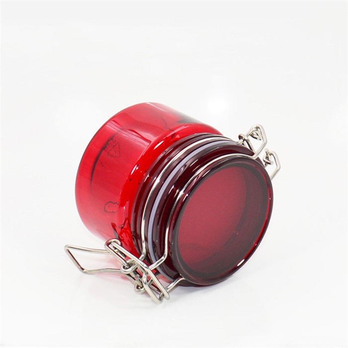 500ml 17 oz round pet plastic bale wire jar